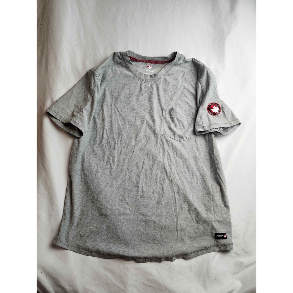 Canada Weather Gear Mens Gray Short Sleeve Pocket T-Shirt Size Medium Heather